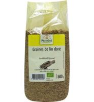 Primeal Lijnzaad goudblond bio 500 Gram - thumbnail