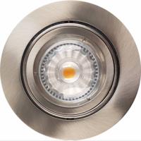 Sanimex Inbouw Spotlamp RVS Look 93x53 mm Inclusief Armatuur en Gu10 4 Watt - 3 Stuks - thumbnail