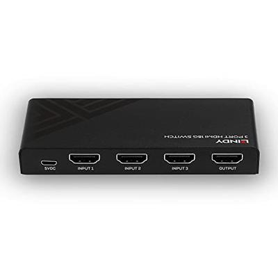 LINDY 3 Port HDMI 18G HDMI-switch 3 poorten 3840 x 2160 Pixel