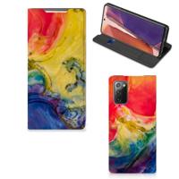 Bookcase Samsung Galaxy Note20 Watercolor Dark - thumbnail