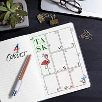 Bic balpen 4 Colour Shine, rosé goud, doos van 12 stuk - thumbnail