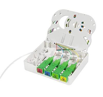 LogiLink FB4SC20 Glasvezel Optische vezel Aansluitkabel 20 m Wit [4x SC APC-bus - 4x SC/APC 8°-stekker] 9/125 µ Singlemode OS2
