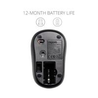 Rapoo M10 Plus Draadloze Muis Muis Zwart - thumbnail