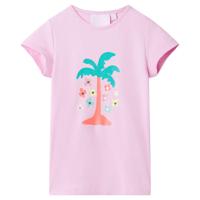 Kindershirt 128 lila - thumbnail