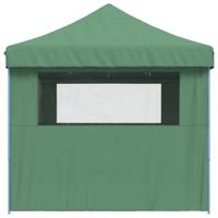 Partytent inklapbaar pop-up met 4 zijwanden groen - thumbnail