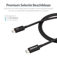 StarTech TBLT3MM1M Thunderbolt 3 Kabel Thunderbolt 3 Stecker auf Stecker, 20Gbit, 1m, schwarz - thumbnail