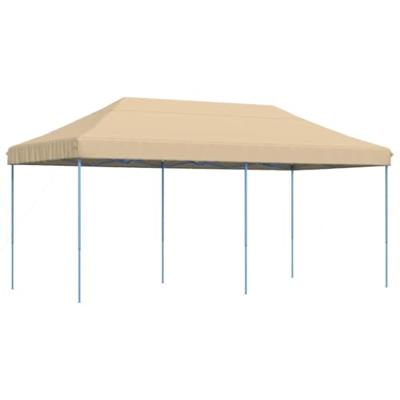 Partytent inklapbaar pop-up 580x292x315 cm beige - thumbnail