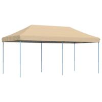 Partytent inklapbaar pop-up 580x292x315 cm beige - thumbnail