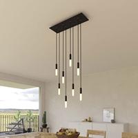 Hanglamp met 8 pendels en metalen afwerking Mat zwart Dibond | Creative-Cables | Lamp kopen | Creative-Cables | Lamp kopen | Creative-Cables | Lamp | - thumbnail