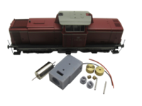 micromotor HR008C HO motor ombouwset voor Roco V 100, BR 211/212/213, BR 203/204, u.a. - thumbnail