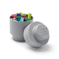 Room Copenhagen LEGO Storage Brick 1 rond Grijs opbergdoos - thumbnail