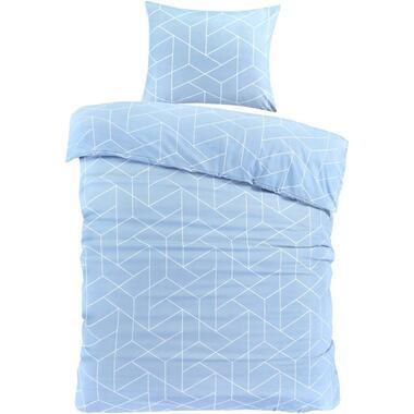 Dekbedovertrek Gent - blauw - 140x220 cm