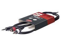 Stagg SYC1/MPSB2CM E Y-kabel 3,5mm Jack M Naar RCA M 1m - thumbnail