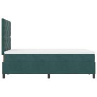 Boxspring bed met matras Donkergroen 120 x 190 cm Fluweel - thumbnail
