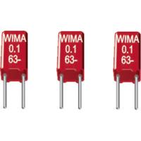 Wima MKS0C031000C00KSSD 1 stuk(s) MKS-foliecondensator Radiaal bedraad 0.1 µF 63 V/DC 20 % 2.5 mm (l x b x h) 4.6 x 3 x 7.5 mm - thumbnail
