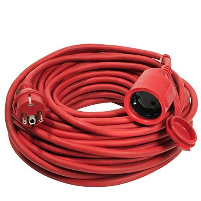 Schwabe Verlengkabel Rubber H05RR-F 3x1,5 rood IP44 20m - thumbnail