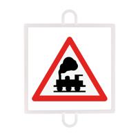 TRAFFIC SIGN DANGER Nº 4 (LEVEL WITHOUT BARRIERS) - thumbnail