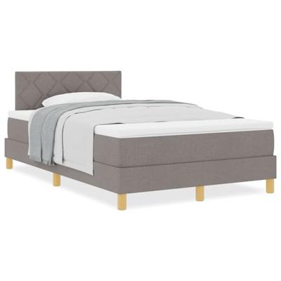 Boxspringbed met matras met matras Taupe 120 x 190 cm Stof