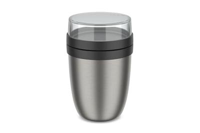 Mepal Lunchpot ellipse - geïsoleerd - nordic black - 500 ml + 200 ml