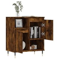 Dressoir 60x35x70 cm bewerkt hout gerookt eikenkleurig - thumbnail