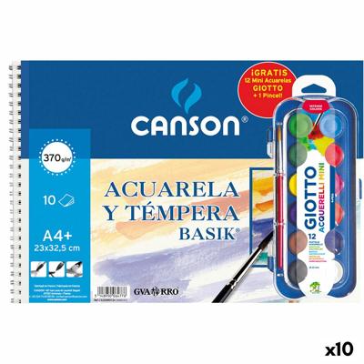 Tekenblok Canson Basik 23 x 32,5 cm A4+ (10 Stuks)