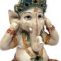 Ganesha Beeld Horen (15 x 10 x 21 cm) - thumbnail