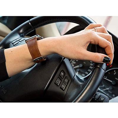 Retro leren bandje - Donkerbruin - Geschikt voor Apple Watch 38mm / 40mm / 41mm / 42mm