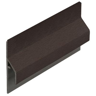 Trim/kraal aansluitprofiel Donkerbruin (dakrand) - Keralit (2843)