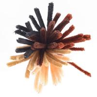 Vaessen Creative • chenilledraden 6mm 50st. 30cm bruin - thumbnail