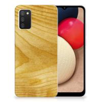 Samsung Galaxy A02s | Bumper Hoesje | Licht Hout - thumbnail