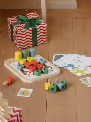 Evolutieve schroefplank van FSC®-hout rood