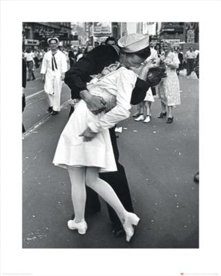 Kunstdruk Time Life - War Time Kiss 40x50cm Kunstdruk Time Life - War Time Kiss 40x50cm