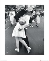 Kunstdruk Time Life - War Time Kiss 40x50cm - thumbnail