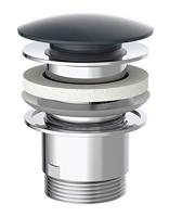 Design CLIC-CLAC Waste, met Overloop, 1 ¼" x 65 mm, Mat Zwart - thumbnail