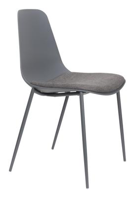 ZILT Eetkamerstoel 'Ismael' kleur Grijs ZILT Eetkamerstoel 'Ismael' kleur Grijs