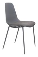 ZILT Eetkamerstoel 'Ismael' kleur Grijs - thumbnail