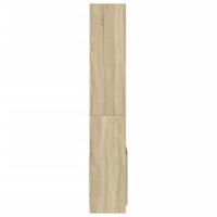 Hoge kast 63x33x180 cm bewerkt hout sonoma eikenkleurig - thumbnail