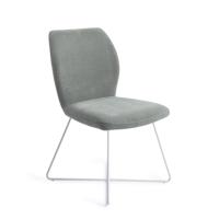 Jesper Home Ikata eetkamerstoel Breezy Blue cross white - thumbnail