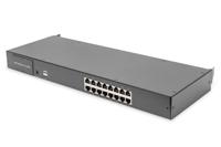 Digitus DS-72221-5US KVM-console 16 poorten CAT 5 (RJ45) Muis, Toetsenbord 1920 x 1080 Pixel - thumbnail