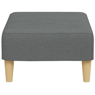 Voetenbank 77x55x31 cm stof donkergrijs Voetenbank 77x55x31 cm stof donkergrijs