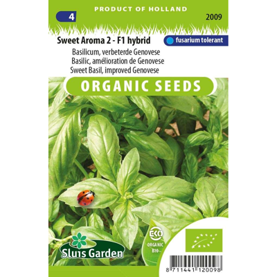 Basilicum zaden Sweet Aroma 2 F1 BIO