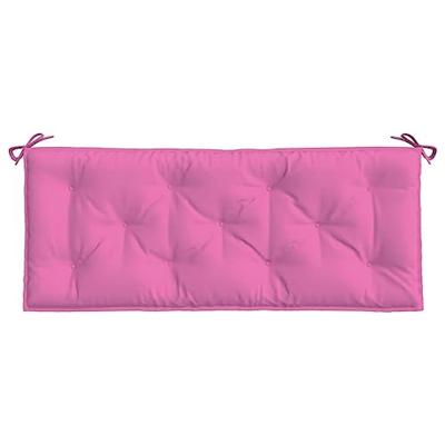 VidaXL Tuinbankkussens 2 st 120x50x7 cm stof roze