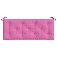 Tuinbankkussens 2 st 120x50x7 cm stof roze - thumbnail