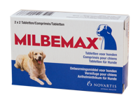Milbemax Tabletten Hond Groot 5-75kg 4 tabl. - thumbnail