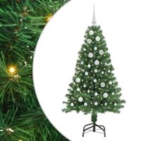 VidaXL Kunstkerstboom groen 150 cm pvc en staal en kunststof - thumbnail