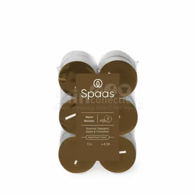 Spaas Clearlights Geurtheelichtjes Warm Wonder 12st