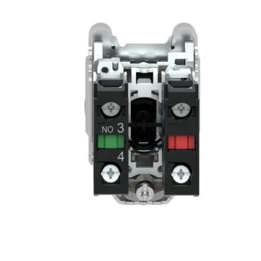 Schneider Electric XB4FL4325 Druktoets Terugstelbaar 600 V 3 A 1x NO, 1x NC IP66, IP67, IP69, IP69K 1 stuk(s)