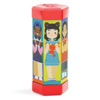 Quercetti tubo mix & match roterende puzzel kinderen en beroepen - thumbnail