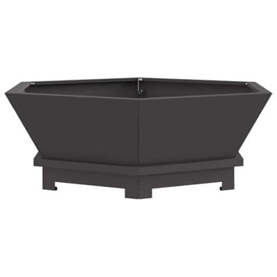 Vuurkorf Zwart 75 x 75 x 28 cm Koudgewalst staal