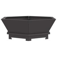 Vuurkorf Zwart 75 x 75 x 28 cm Koudgewalst staal - thumbnail